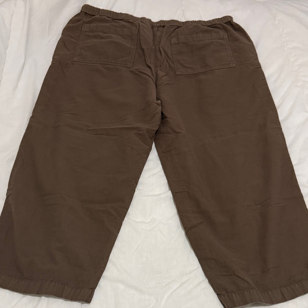 Eileen Fisher Olive Wide Leg Pants - Picture 16 of 16